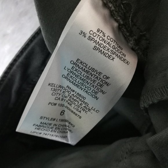 Wit & Wisdom Womens Jeans Ab Solution Ankle Skimmer  Gray Green Mid Rise 6 - Picture 11 of 11